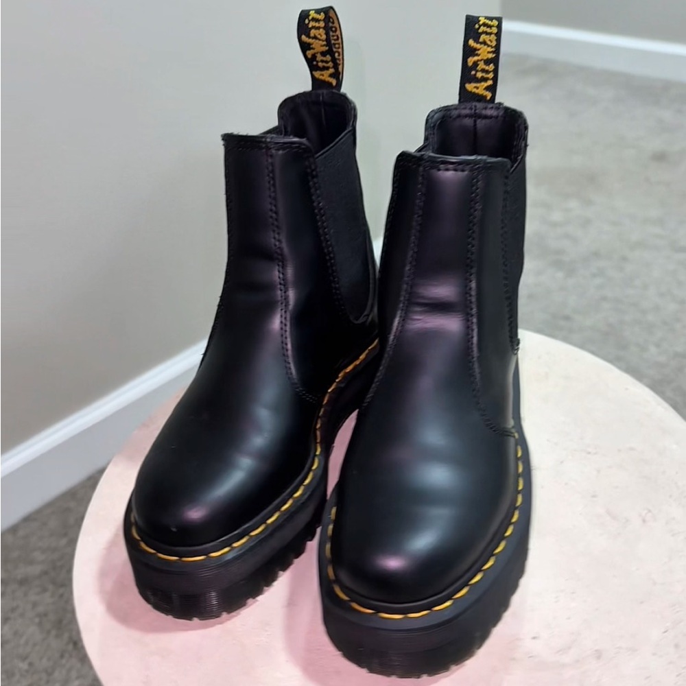 Dr. Martens Black Platform Boots size 6